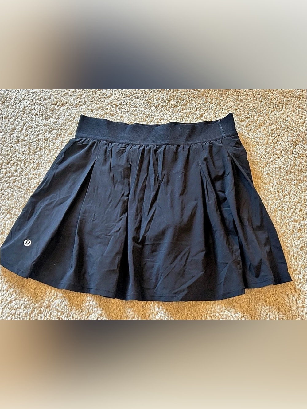 lululemon Court Rival High-Rise Skirt Women's Black Mini Skirt Like New